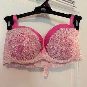 Victoria secret dream angels 34D Demi bra pink pink shimmer